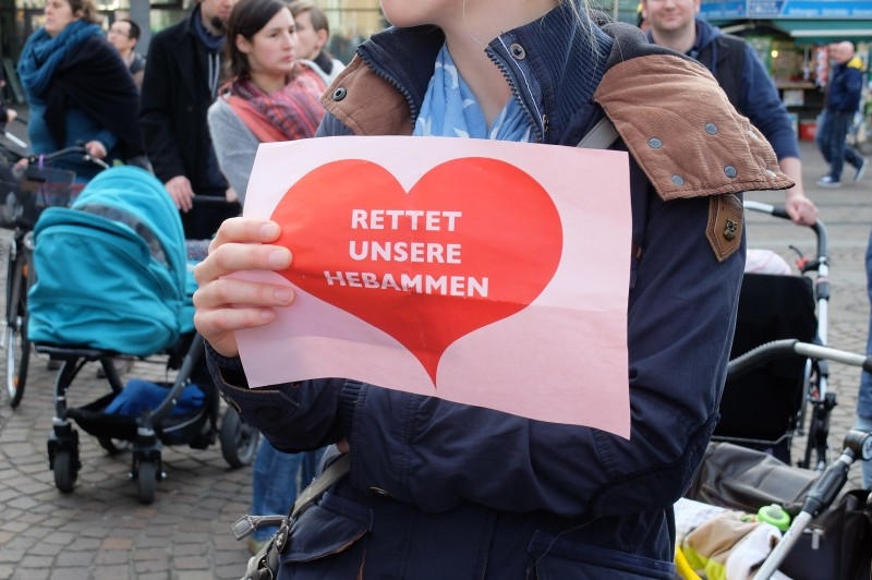 Demo der Hebammen in Bremen