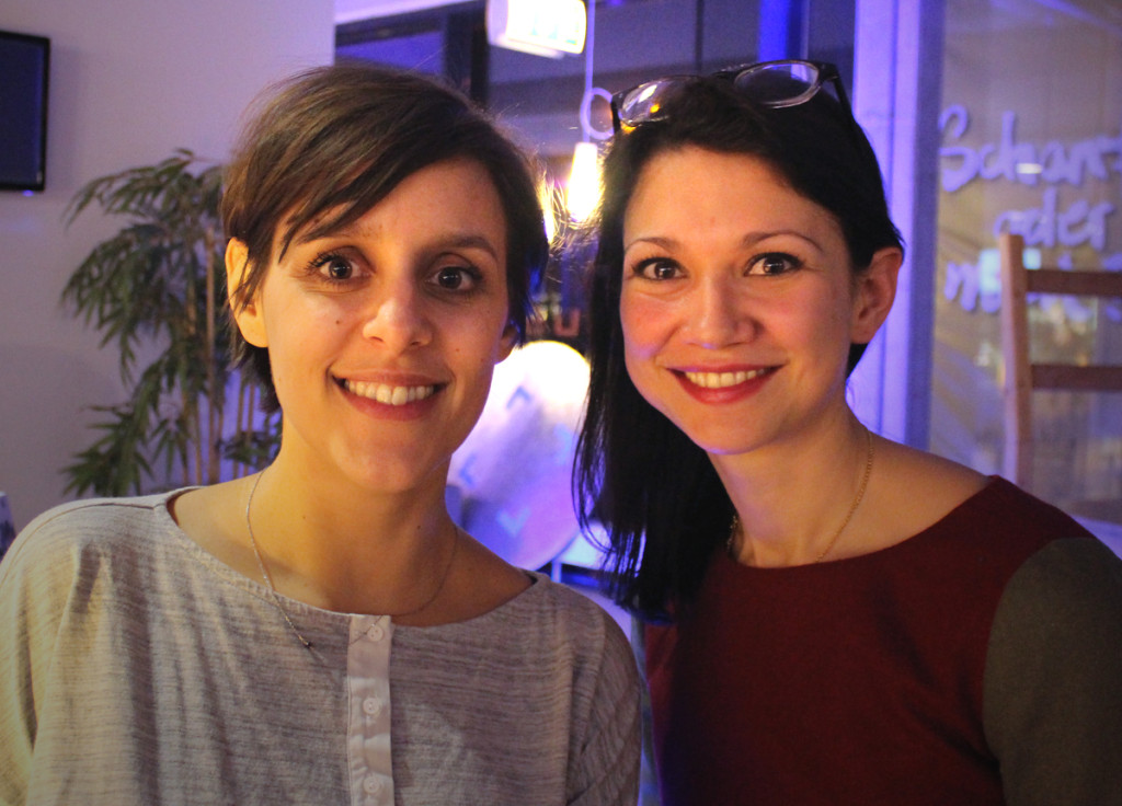 Lena Felixberger (Gründerin) & Liza Meinhof (PR) von Descape beim Klub Dialog im Bremer Universum. Foto: J.Weinhold