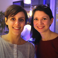 Lena Felixberger (Gründerin) & Liza Meinhof (PR) von Descape beim Klub Dialog im Bremer Universum. Foto: J.Weinhold