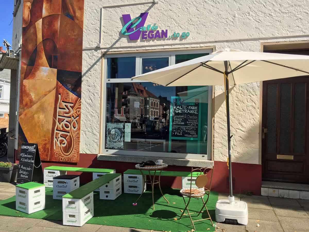 Café Vegan in der Lüneburger Straße im Bremer Viertel