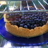 Blaubeer-Kuchen im Café Vegan